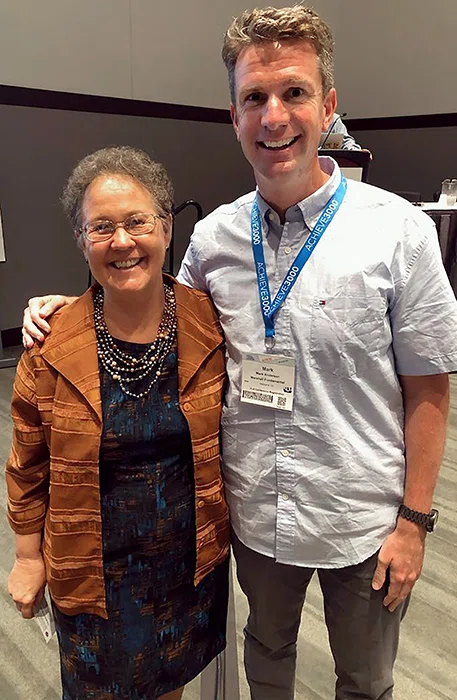 Linda Darling-Hammond with Mark Anderson, 2019 NASSP Principal of the Year.