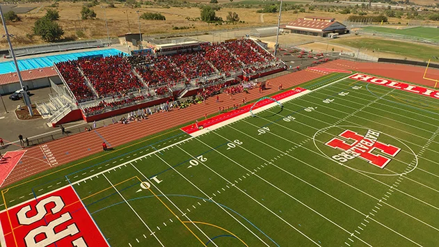 New San Benito High School sports field.