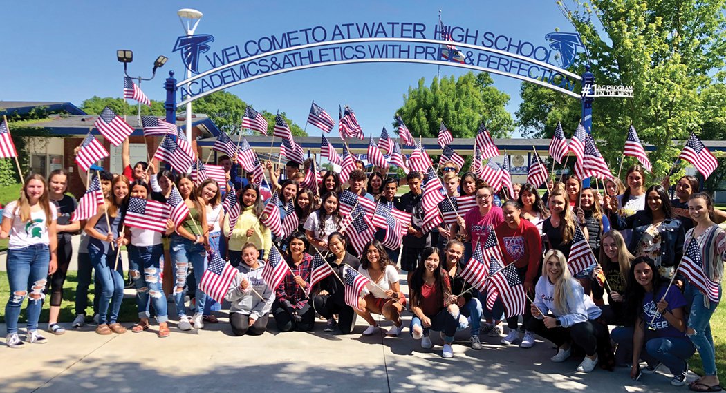 Students at Atwater High School in Merced, CA.
