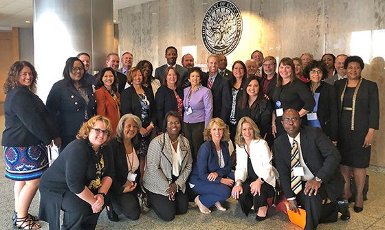 IgnitED attendees visit the U.S. Department of Education.