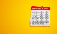 A calendar showing September 2021.