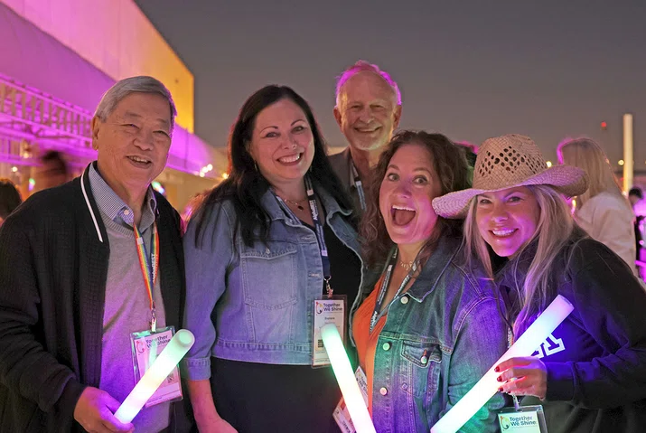 School leaders “shine” during a welcome reception.