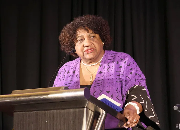 California Secretary of State Shirley Weber.