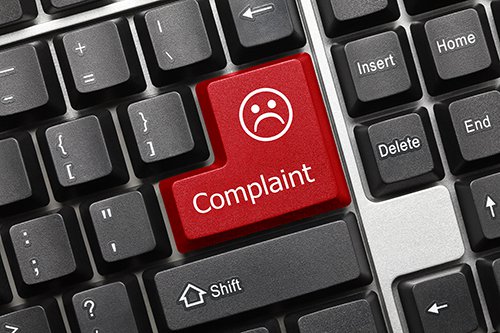 Complaint key on computer keyboard.