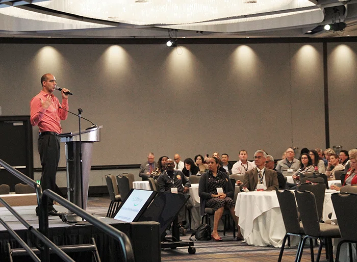 Keynote Roni Habib from EQ Schools spoke about how to build happier, healthier schools.