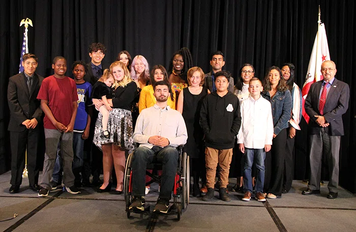 The 2019 Every Student Succeeding student winners.