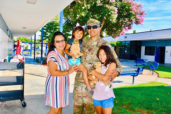 The Cordova family, reunited.