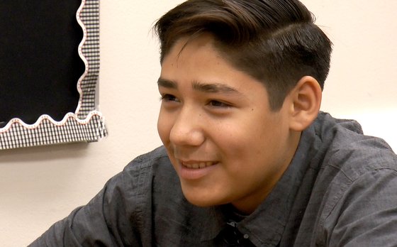 ESS Region 17 student honoree Manny Moreno.