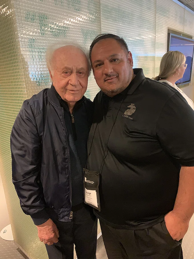 Principals meet with Holocaust survivor William Harvey at the Museum of Tolerance in L.A.