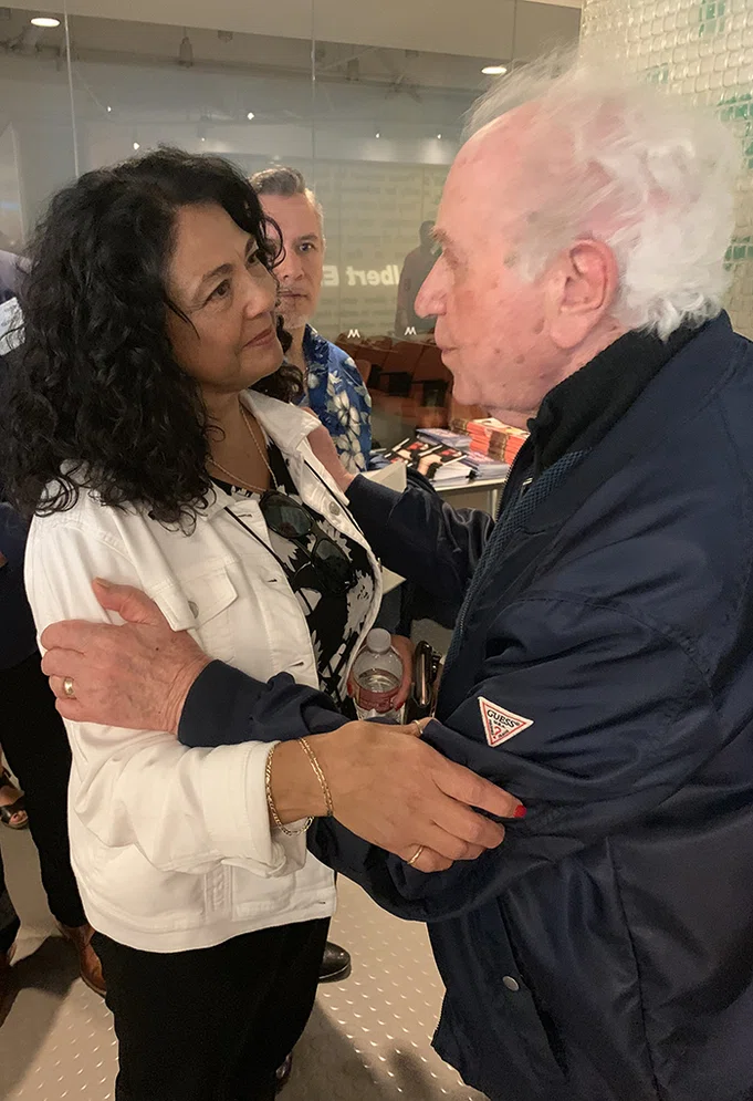 Principals meet with Holocaust survivor William Harvey at the Museum of Tolerance in L.A.