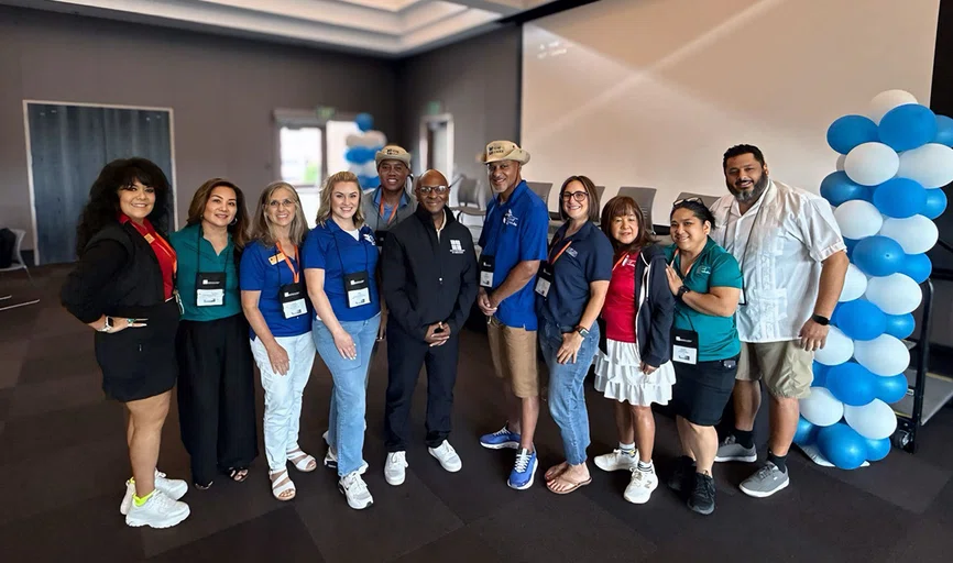 Team leaders and ACSA staff pose with ACSA President Dr. Daryl Camp.