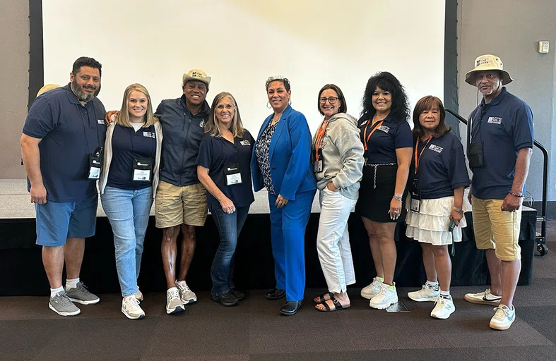 Team leaders with speaker Merlyna Valentine.