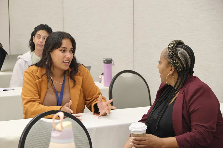 Attendees during a breakout chat.