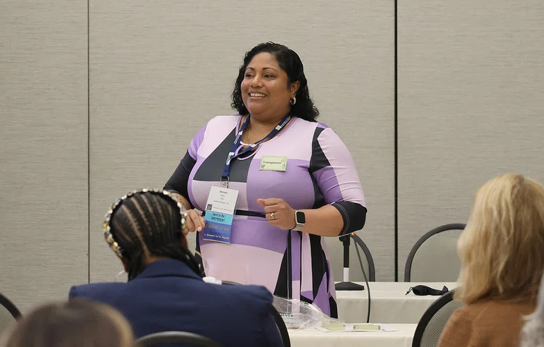 Michelle Elliott presents “Woman: The Vulnerable Leader.” 