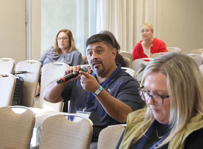 Attendees share during a session on High Quality IEPs.