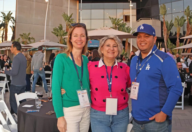 Amy Sachs and Melissa Josker from Pleasant Valley ESD and Brandon Arevalo from Oxnard SD.