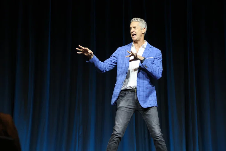 Keynote speaker Penn Holderness.