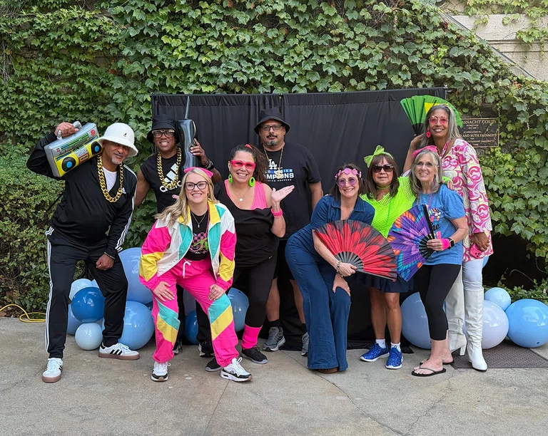 Team Leaders were totally into the “Celebrate Through the Decades” barbeque theme.