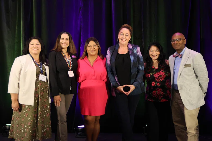 Keynote speaker Dr. Vajra Watson with ACSA leaders.