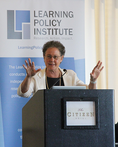 Linda Darling-Hammond, one of the authors of LPI’s latest report.