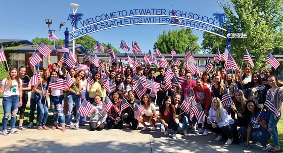 Students at Atwater High School in Merced, CA.