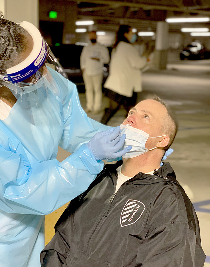 The district has implemented a regular COVID testing program.