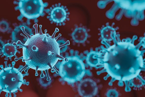 Coronovirus graphic.