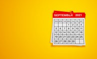 A calendar showing September 2021.