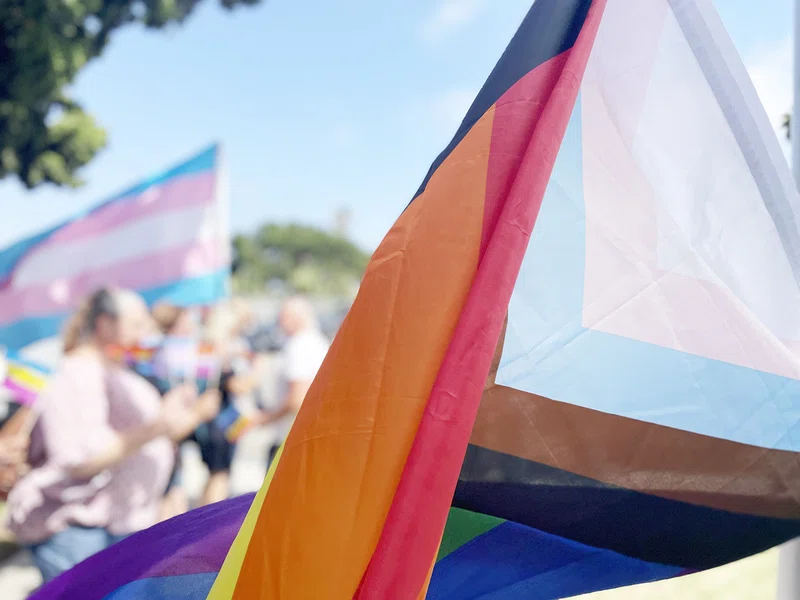 Oceanside raises the pride flag